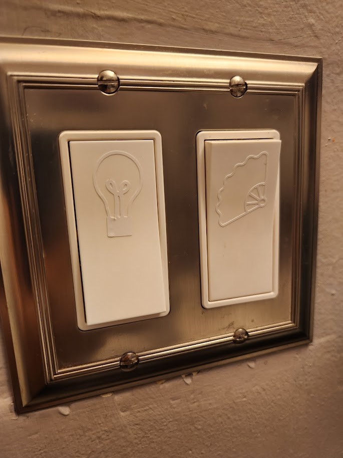 light switches with decals
