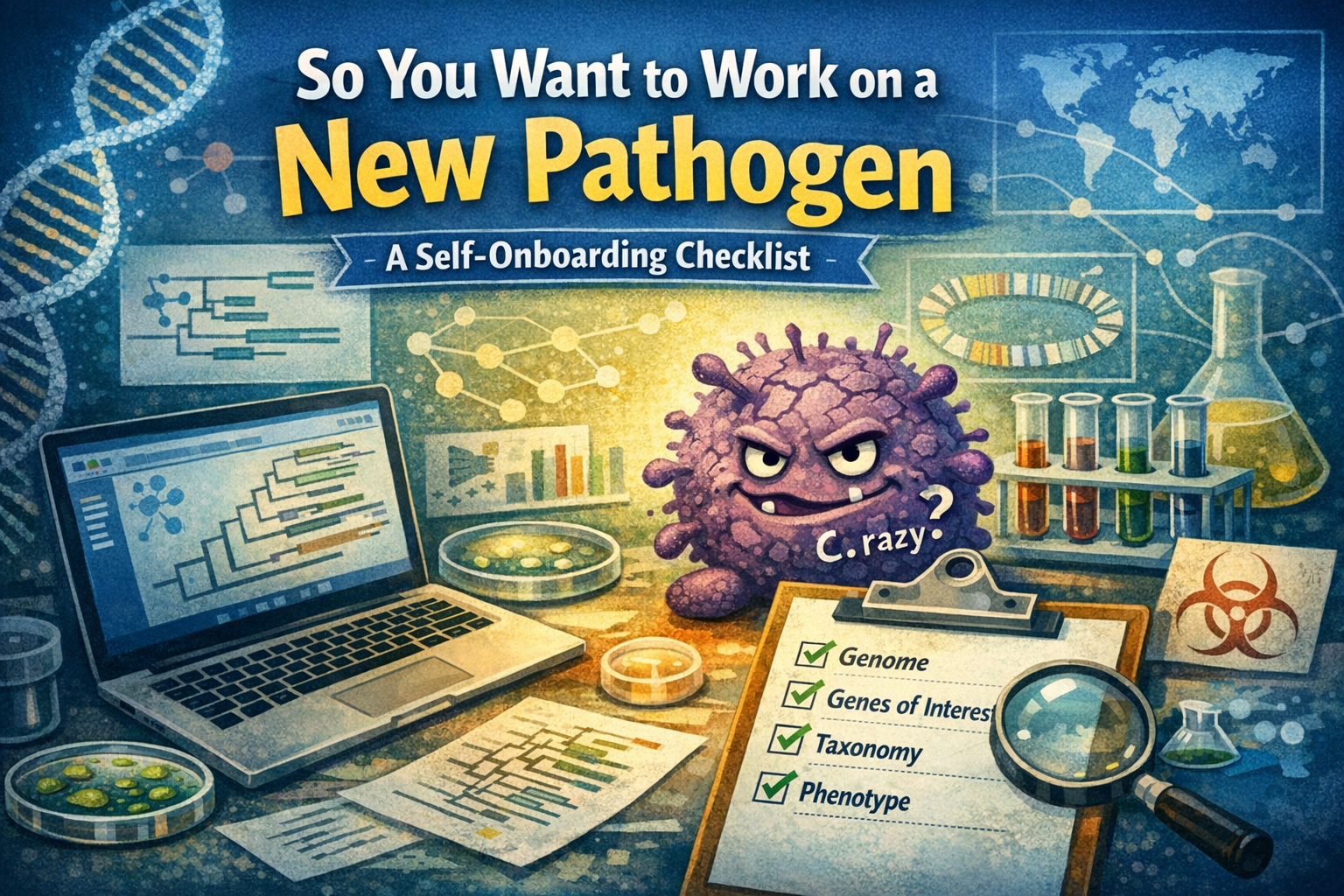 So you want to work on a new pathogen: a self-onboarding checklist