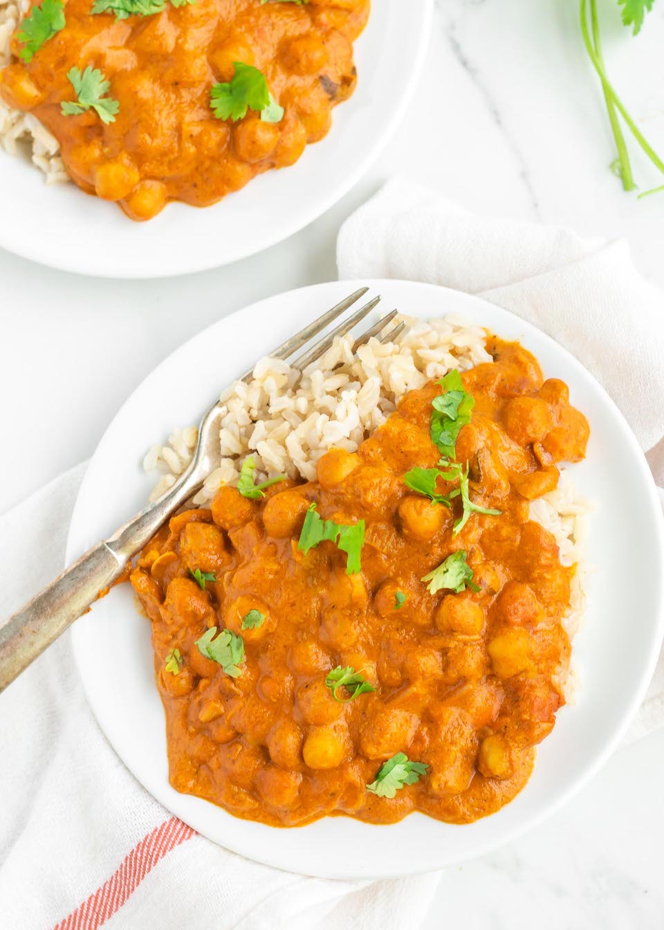 Healthy Butter Chickpeas